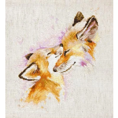 Image of LUCAS Cross Stitch kit, Cotton, Multicoloured, 20x22,5cm