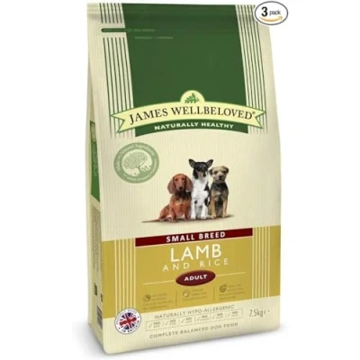 Image of James Wellbeloved Adult Small Breed Lamb and Rice 1.5kg