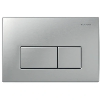 Image of Geberit Kappa 50 Matt Chrome Stainless Steel Dual Flush Plate