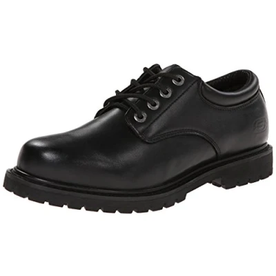 Image of Skechers Work Mens Cottonwood Elks in Black Size 8 UK