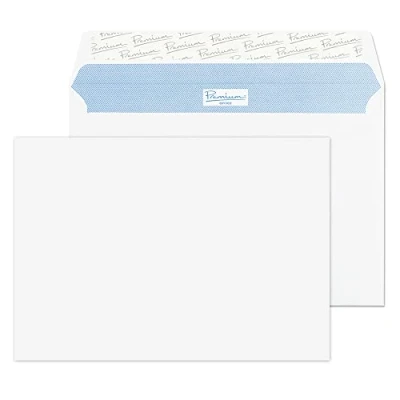 Image of Blake Office C5 162 x 229 mm 120 gsm Peel &amp; Seal Wallet Envelopes (34214) Ultra White Wove Pack of 50