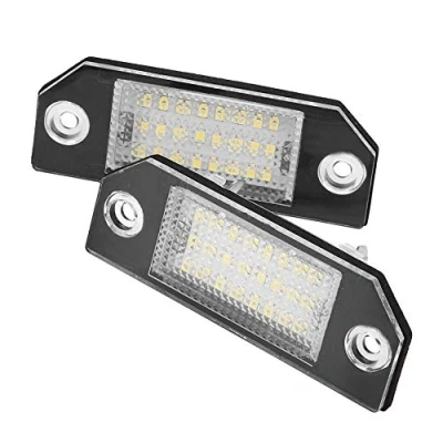 Image of LED Number Plate Lights 2pcs 24 Beads License Rear Lamps Car Lamp Replacement for C 2003 2010 Focus MK2 2008