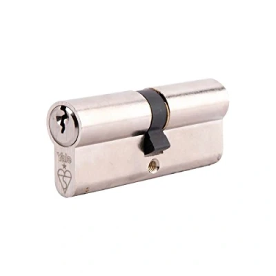 Image of Yale KM3545 NP KM Superior 1 Star Euro Cylinder Lock 35/35 (80mm) / 35:10:35 Nickel Finish High Security