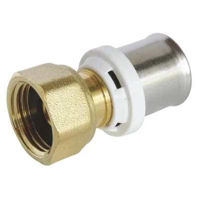 Image of SOMATHERM FOR YOU / 5703 20 15 Straight Coupling Press Pipe Multilayer Diameter Female Nut Turn 15/21 Inch Connect a