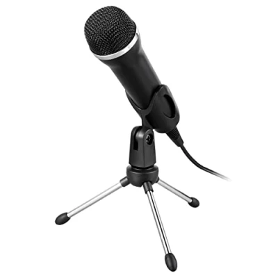 Image of Lioncast microphone table stand for original (PC, Wii, Xbox, PS5, PS4 &amp; Nintendo Switch), suitable karaoke games like Let&#039;s Sing, foldable
