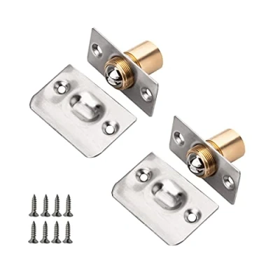 Image of SyiXute 2 Pcs Ball Door Catches,Stainless Steel Catch, Adjustable Roller Catch for Cabinet,Closet and Doors Invisible Closet Latches