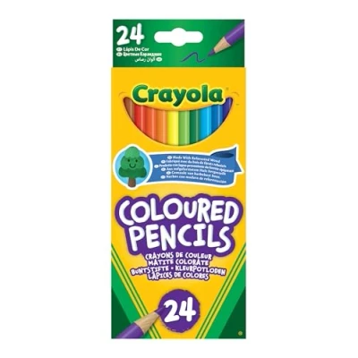 Image of CRAYOLA Colouring Pencils Assorted Colours (Pack of 24) A Must Have for All Kids Arts &amp; Crafts Sets Ideal Aged 3+