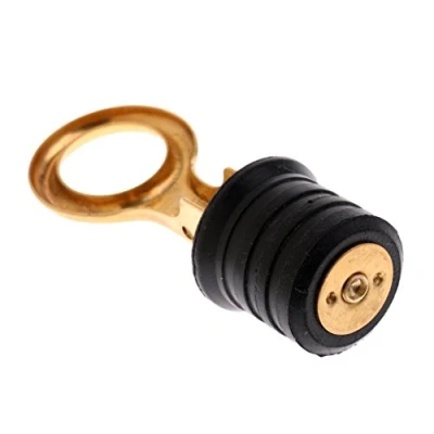 Image of MagiDeal 30mm Outer Diameter Rubber Brass Snap Boat Hull Drain Plug