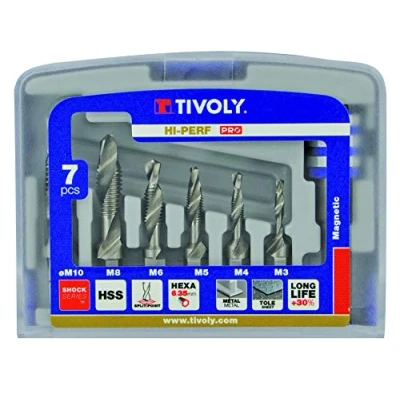 Image of Drill Grinder 10502970001 Pack of 6 Tips Male Avellanador M3, M4, M5, M6, M8, M10
