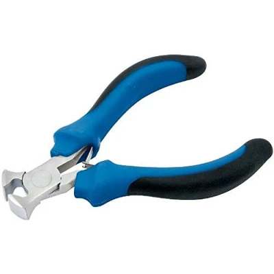 Image of Draper 12535 Mini Cutting Pliers with Soft Grip, Blue, 100mm