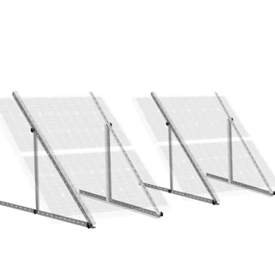 Image of ECO WORTHY 2 Sets 45&quot; inch Adjustable Solar Panel Mount Brackets Kit, Upgrade Foldable Tilt Legs,Pre Mounted and 0 90 Scale Markings,Support 100 400 Watt for Roof, RV,Off Grid System