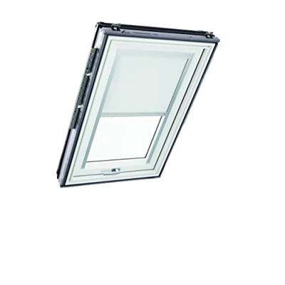 Image of Original Roto Blackout Roller Blind ZRV Almost complete Guide Rail Silver For Roof Windows Series Designo R6/R8, i8 and Classic 64/84 Size 074/118 07/11 Colour White