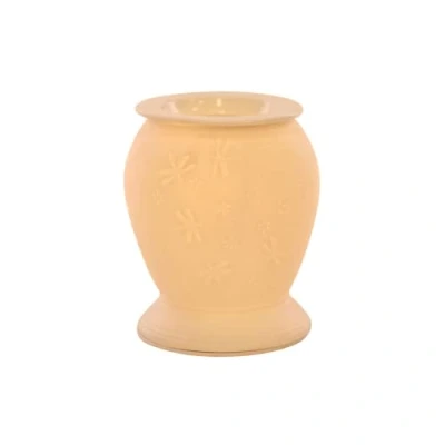 Image of Elegant White Ceramic Dragonfly Electric Oil Burner 15.2cm x 13cm (1 Pc.) Lovely &amp; Stylish Design, Durable Material Perfect For Aromatherapy Home Decor
