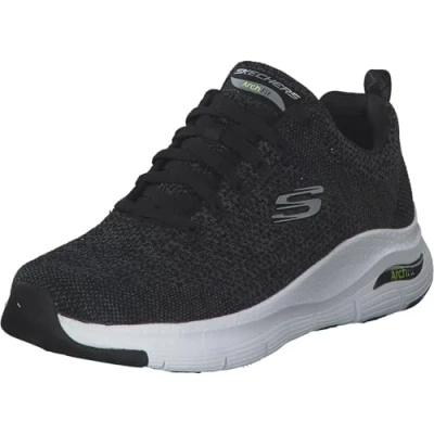 Image of Skechers Mens Arch Fit Pa Trainers Runners Lace Up Black 8 (42)