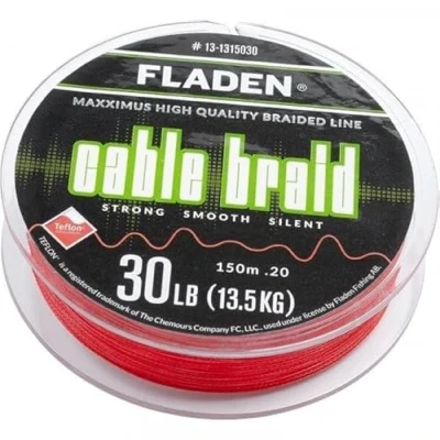 Image of Fladen Maxximus Cable Braid red 150m 0.13mm 18lbs 8kg Gevlochten lijn