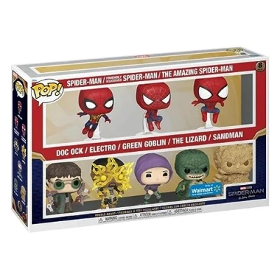 Image of Spider Man 8 Pack Funko POP! Marvel Walmart Exclusive