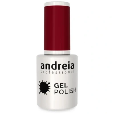 Image of Andreia Semi Permanent Nail Gel Polish for UV/LED Lamp Intense Shine and 4 weeks Lasting Manicure Varnish Colour 297 Burgundy Red Shades of Dark Pink 10.5 ml