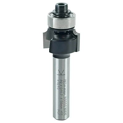 Image of ENT 14280 Rounding Over Cutter TC Shank (S) 8 mm, Diameter (D) 16,7 NL 9,5 R 2 SL 32 with Ball Bearing