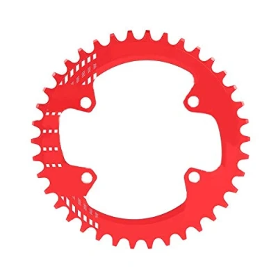 Image of Alomejor Bike Chainring BCD 96MM Narrow Wide Single Chain Ring for Shimano M6000 M7000 M8000(38T Red)