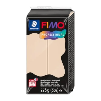 Image of STAEDTLER Polymer Modelling Clay FIMO Professional Oven Bake Beige, 226g 1 Block, 8042 44