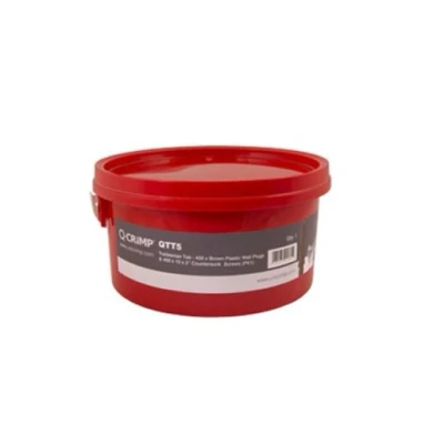 Image of Unicrimp Tub x 400 Brown Plugs &amp; 10g 2in Screws QTT5U