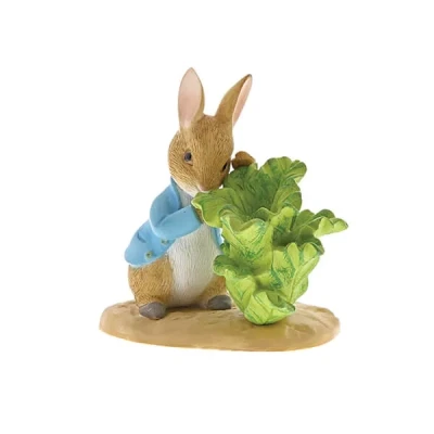 Image of Beatrix Potter Peter Rabbit With Lettuce Figurine
