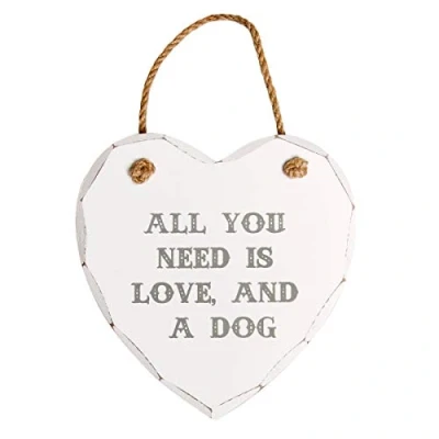 Image of Sass &amp; Belle All You Need is Love a Dog Heart Plaque