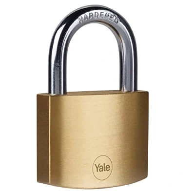 Image of Yale Y110B/50/126/1/B Brass Padlock 50 mm 1 Box, 50mm