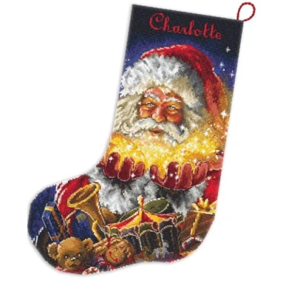 Image of Christmas Stocking Miracle Counted Cross Stitch Kit