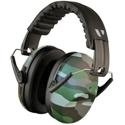 Image of Vanderfields Ear Defenders Adults, 26dB Certified UKCA, Protection Noise Cancelling Headphones, Safety Earmuffs Protectors, Sensory for Autism, DIY, Mowing, Construction