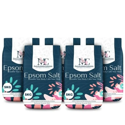Image of Pure Epsom Salts 5kg Magnesium Sulfate Bath Salt 100% Salts, Our are Premium for Men and Women, Muscle Soak (5)