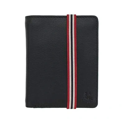 Image of VISCONTI Gents Leather Bond Collection James Wallet RFID BBD14 Black/Orange/Red