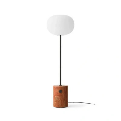 Image of Audo Copenhagen JWDA Floor Lamp Red Travertine/Bronzed Brass