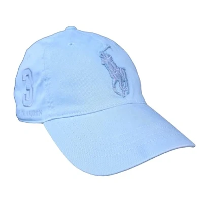 Image of Polo Ralph Lauren BIG PONY Twill BALL CAP Cap, Men&#039;s, Size: One Size, Chambray blue