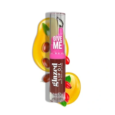 Image of Give Me Cosmetics, Glazed Lip Oil, Infused with Jojoba Intensely Hydrating and Delivers a Gorgeous, Glossy Finish Brewed Bliss