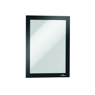 Image of Durable DURAFRAME Self Adhesive Magnetic Frame A5 Format In Black Pack of 1 Frames Document for Professional Internal Signage