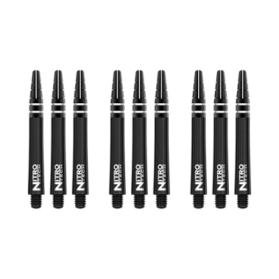 Image of RED DRAGON Nitrotech Medium Stems Solid Black 3 sets per pack (9 in total)