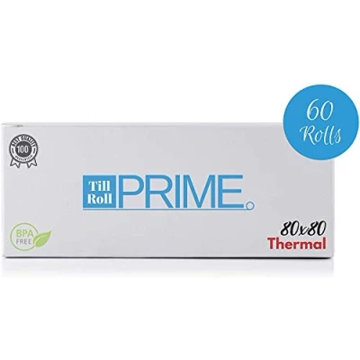 Image of 80 x Thermal Till Roll Epos Receipt Paper 3 Box 60 Rolls 12.7mm Core 80x78 Fit NRP 2000