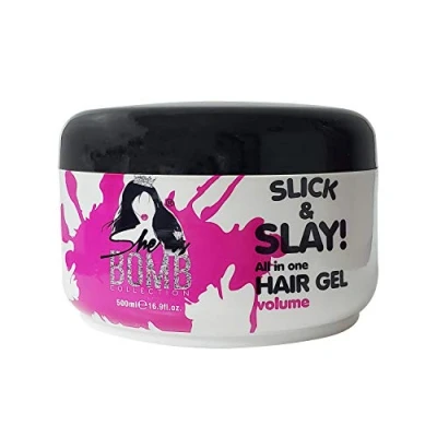 Image of She is Bomb Collection Slick &amp; Slay All in One Hair Gel 16.9 fl. oz.