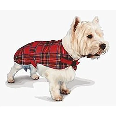 Image of Yorkshire Leather Company Ltd Ta Pennine Dog Coat Tartan Red 30&quot;
