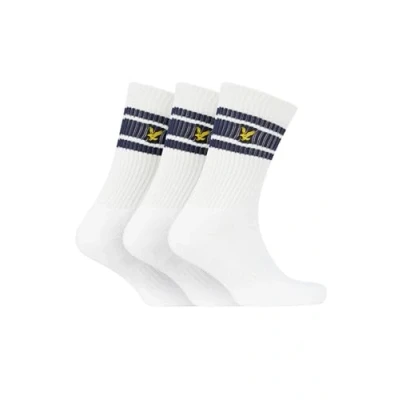 Image of Lyle and Scott Men Three Pack Grant Retro Sport Socks Cotton 1SZ