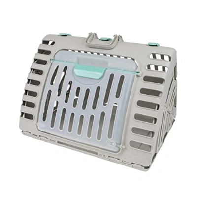 Image of SportPet Designs Foldable Travel Cat Carrier Front Door Plastic Collapsible Collection, Waterproof Bed