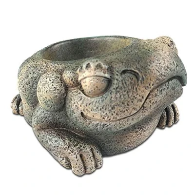 Image of Exo Terra Aztec Frog Water Dish, Decorative Terrium Bowl