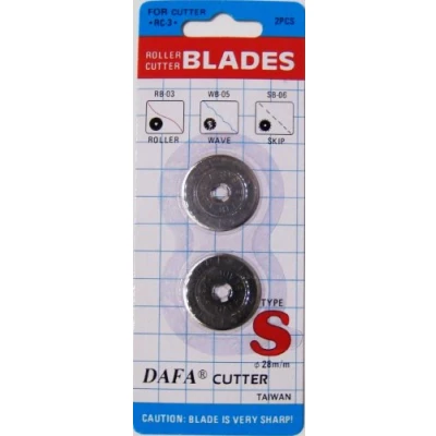 Image of EZ Quilting Dafa Rotary Cutter Replacement Blades, 28mm