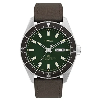 Image of Timex Men&#039;s Waterbury Dive Automatic 40mm Stainless Steel/Brown/Green/Black Analog Watch