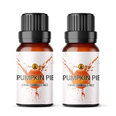 Image of Aroma Energy Pumpkin Pie Fragrance Oil 20ml (2 x 10ml) Highly Scented for Making Candle, Soap, Wax Melt, Diffuser etc