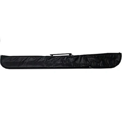 Image of Soft Black Vinyl Padded 2 Piece Cue Case Split Pool,Snooker,Billiards NEW