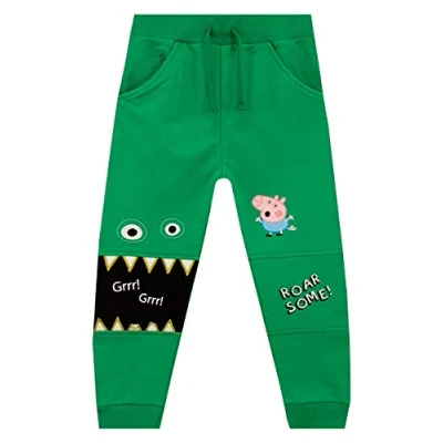 Image of Peppa Pig Boys George Joggers Green Age 7 to 8 Years