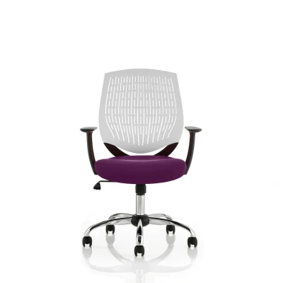 Image of Dura White Back Bespoke Colour Seat Tansy Purple