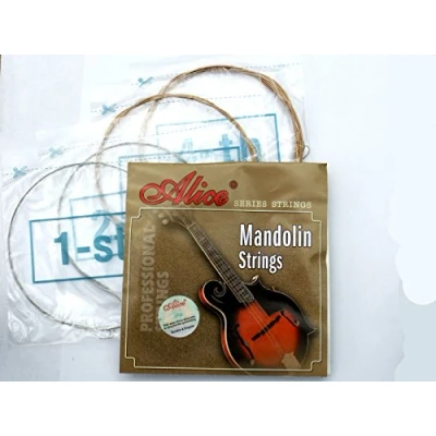 Image of AM05 MANDOLIN STRING SET 8 LOOP END STRINGS ALLOY WOUND D G STEEL A E